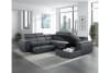 Berel 4 Piece Sectional in Charcoal Fabric by Home Elegance - HEL-9355CC-42LRC - Image 3 of 0