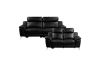 Antonio 2 Piece Power Double Reclining Sofa Set in Black Fabric by Home Elegance - HEL-9360BLK-PW - Image 3 of 0