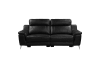 Antonio 2 Piece Power Double Reclining Sofa Set in Black Fabric by Home Elegance - HEL-9360BLK-PW - Image 4 of 0