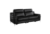 Antonio 2 Piece Power Double Reclining Sofa Set in Black Fabric by Home Elegance - HEL-9360BLK-PW - Image 5 of 0