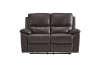 Dawson Double Reclining Love Seat in Brown Fabric by Home Elegance - HEL-9368BRW-2 - Image 1 of 0