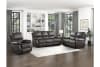 Dawson Double Reclining Love Seat in Brown Fabric by Home Elegance - HEL-9368BRW-2 - Image 3 of 0