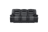 Fabian 2 Piece Double Reclining Sofa Set in 2-Tone Gray Fabric by Home Elegance - HEL-9388GRY - Image 4 of 0