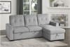 Carolina 2 Piece Reversible Sectional in Light Gray Fabric by Home Elegance - HEL-9402GRY-SC - Image 1 of 0