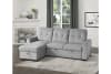 Carolina 2 Piece Reversible Sectional in Light Gray Fabric by Home Elegance - HEL-9402GRY-SC - Image 2 of 0