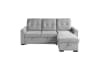 Carolina 2 Piece Reversible Sectional in Light Gray Fabric by Home Elegance - HEL-9402GRY-SC - Image 3 of 0