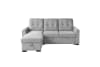 Carolina 2 Piece Reversible Sectional in Light Gray Fabric by Home Elegance - HEL-9402GRY-SC - Image 4 of 0