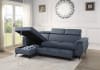 Cadence Sectional Sofa in Blue by Home Elegance - HEL-9403BU-SC - Image 4 of 0