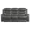 Putnam Double Reclining Sofa in Gray by Home Elegance - HEL-9405GY-3 - Image 1 of 0