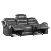 Putnam Double Reclining Sofa in Gray by Home Elegance - HEL-9405GY-3 - Image 3 of 0