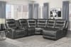 Putnam Power Reclining Sectional Sofa in Gray by Home Elegance - HEL-9405GY-6LRRC - Image 1 of 0