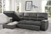 Michigan Sectional Sofa in Dark Gray by Home Elegance - HEL-9407DG-2LC3R - Image 3 of 0