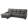 Michigan Sectional Sofa in Dark Gray by Home Elegance - HEL-9407DG-2LC3R - Image 5 of 0