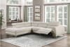 Bienvenue 2 Piece Power Reclining Sectional in Beige Fabric by Home Elegance - HEL-9415-SCPW - Image 1 of 0