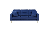 2 Piece Sofa Set in Blue Fabric by Home Elegance - HEL-9417BUE - Image 5 of 0