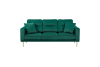 Sofa in Green by Home Elegance - HEL-9417GRN-3 - Image 1 of 0