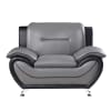 Matteo Sofa in Gray & Black by Home Elegance - HEL-9419-3 - Image 5 of 0