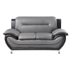Matteo 2 Piece Sofa Set in Gray & Black by Home Elegance - HEL-9419 - Image 5 of 0