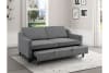 Adelia Convertible Studio Sofa Bed in Dark Gray Fabric by Home Elegance - HEL-9428DG-3CL - Image 2 of 0