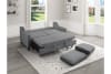 Adelia Convertible Studio Sofa Bed in Dark Gray Fabric by Home Elegance - HEL-9428DG-3CL - Image 3 of 0