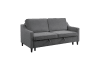 Adelia Convertible Studio Sofa Bed in Dark Gray Fabric by Home Elegance - HEL-9428DG-3CL - Image 5 of 0