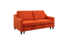 Adelia Convertible Studio Sofa Bed in Orange Fabric by Home Elegance - HEL-9428RN-3CL - Image 5 of 0