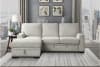 Morelia 2 Piece Sectional in Beige Fabric by Home Elegance - HEL-9468BE-2LC2R - Image 1 of 0