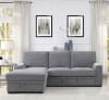 Morelia Sectional Sofa in Gray by Home Elegance - HEL-9468DG-2LC2R - Image 1 of 0