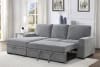 Morelia Sectional Sofa in Gray by Home Elegance - HEL-9468DG-2LC2R - Image 3 of 0