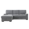 Morelia Sectional Sofa in Gray by Home Elegance - HEL-9468DG-2LC2R - Image 4 of 0