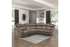 Centeroak 3 Piece Reclining Sectional in Sandy Brown Fabric by Home Elegance - HEL-9479SDB-SC - Image 2 of 0