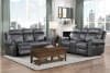 Granville Double Reclining Sofa in Gray Fabric by Home Elegance - HEL-9488GY-3 - Image 2 of 0