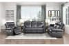 Granville Double Reclining Sofa in Gray Fabric by Home Elegance - HEL-9488GY-3 - Image 3 of 0