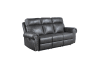 Granville Double Reclining Sofa in Gray Fabric by Home Elegance - HEL-9488GY-3 - Image 4 of 0