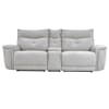 Tesoro Power Double Reclining Love Seat in Mist Gray by Home Elegance - HEL-9509MGY-2CNPWH - Image 1 of 0