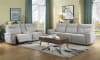 Tesoro Power Double Reclining Sofa in Mist Gray by Home Elegance - HEL-9509MGY-3PWH - Image 3 of 0