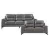 Mischa Sofa in Dark Gray by Home Elegance - HEL-9514DGY-3 - Image 3 of 0