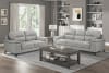 Mischa Love Seat in Silver Gray by Home Elegance - HEL-9514SVE-2 - Image 4 of 0