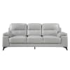 Mischa 2 Piece Sofa Set in Silver Gray by Home Elegance - HEL-9514SVE - Image 4 of 0