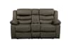 Discus Double Reclining Love Seat in Brown by Home Elegance - HEL-9526BR-2 - Image 1 of 0