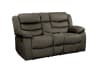 Discus Double Reclining Love Seat in Brown by Home Elegance - HEL-9526BR-2 - Image 2 of 0