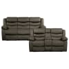 Discus Double Reclining Love Seat in Brown by Home Elegance - HEL-9526BR-2 - Image 5 of 0