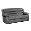 Discus 2 Piece Double Reclining Sofa Set in Gray by Home Elegance - HEL-9526GY - Image 5 of 0