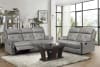 Lambent Double Reclining Sofa in Gray by Home Elegance - HEL-9529GRY-3 - Image 5 of 0