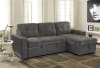 Swallowtail Sectional Sofa in Brownish Gray by Home Elegance - HEL-9540GY-SC - Image 1 of 0