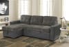 Swallowtail Sectional Sofa in Brownish Gray by Home Elegance - HEL-9540GY-SC - Image 2 of 0