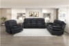Goodland 2 Piece Double Reclining Sofa Set in Black Corduroy by Home Elegance - HEL-9577BK - Image 1 of 0
