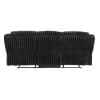 Goodland 2 Piece Double Reclining Sofa Set in Black Corduroy by Home Elegance - HEL-9577BK - Image 5 of 0