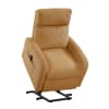 Parsons Power Lift Chair in Yellow Corduroy Fabric by Home Elegance - HEL-9588YLW-1LT - Image 4 of 0