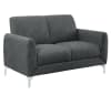Venture Love Seat in Dark Gray by Home Elegance - HEL-9594DGY-2 - Image 2 of 0